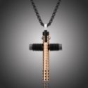 Exkluzivní pánský náhrdelník Esteban chirurgická ocel - kříž