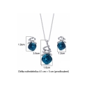 Souprava náhrdelníku a náušnic Swarovski Elements Soriana Blue