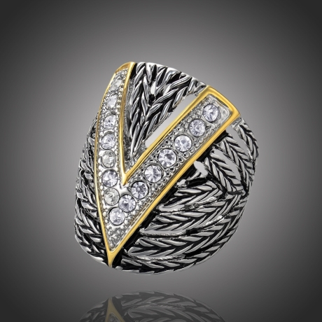 Exkluzivní luxusní prsten Swarovski Elements  Victoria