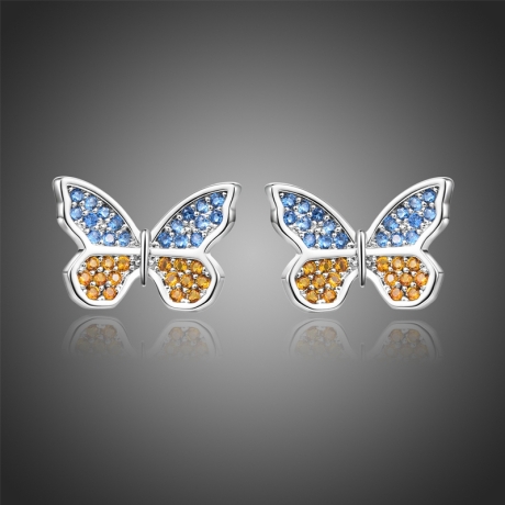 Náušnice Swarovski Elements Ambrogino - motýlek