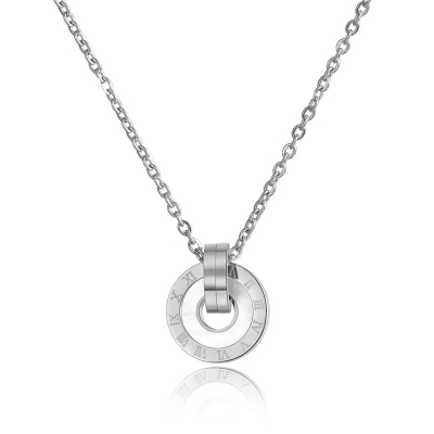 Ocelový náhrdelník Sommia White - chirurgická ocel
