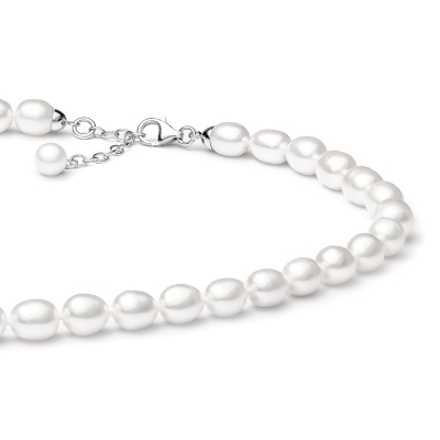 Perlový náhrdelník Millie - sladkovodní perla, stříbro 925/1000