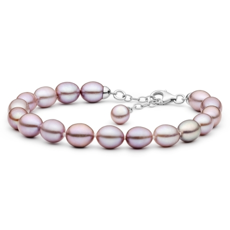 Perlový náramek Sasha - řiční perla, stříbro 925/1000 | Gaura Pearls