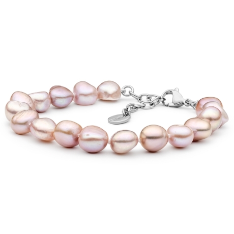 Perlový náramek Hayley - levandulová sladkovodní perla