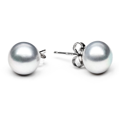 Stříbrné náušnice s řiční perlou Stephanie, stříbro 925/1000