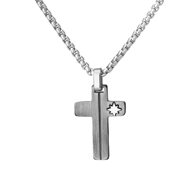 Pánský ocelový náhrdelník Jacinto - chirurgická ocel, kříž