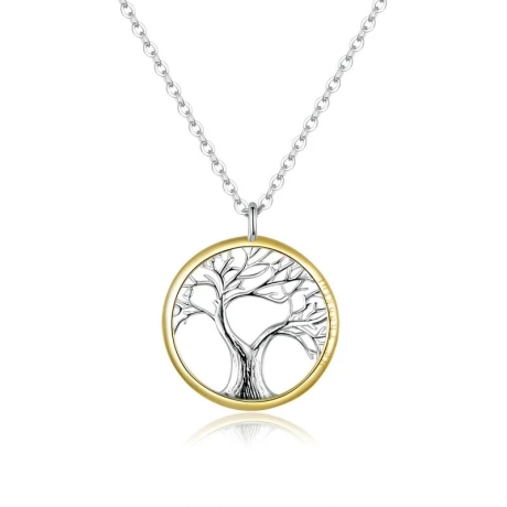 Stříbrný náhrdelník Strom života - stříbro 925/1000 | alexbijoux.cz e-shop se stříbrnými šperky