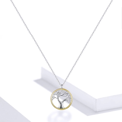 Stříbrný náhrdelník Strom života - stříbro 925/1000 | alexbijoux.cz e-shop se stříbrnými šperky