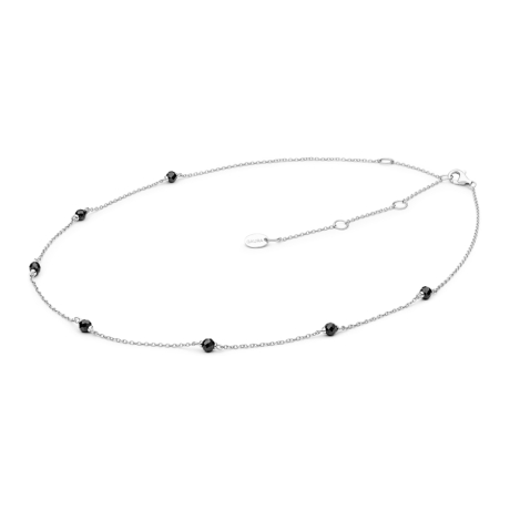 Stříbrný náhrdelník s onyxem Maira - stříbro 925/1000, onyx