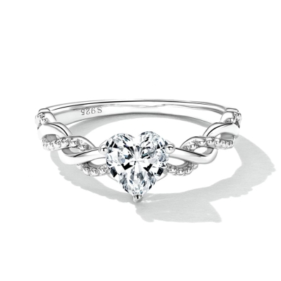 Zásnubní stříbrný prsten Rachel, stříbro 925/1000