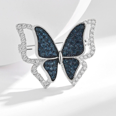 Luxusní brož se zirkony Crystal Butterfly - motýl