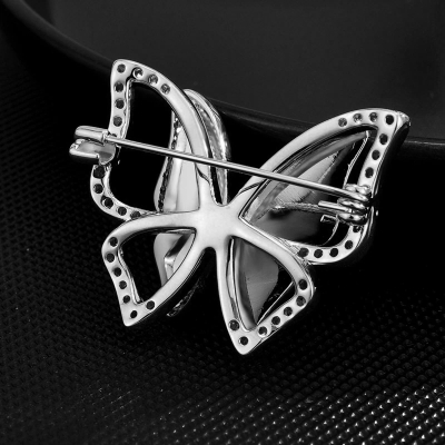 Luxusní brož se zirkony Crystal Butterfly - motýl