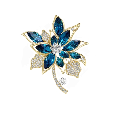 Luxusní brož Swarovski Elements Nuria - květina