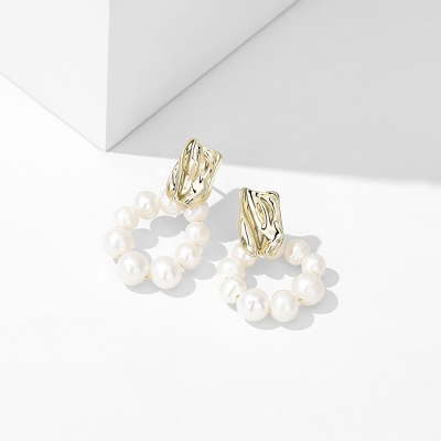 Luxusní perlové náušnice Francesca - sladkovodní perly
