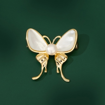 Perleťová brož Jacoba - motýl
