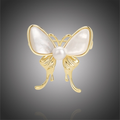 Perleťová brož Jacoba - motýl