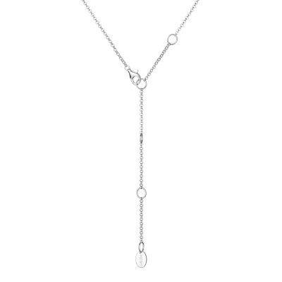 Stříbrný náhrdelník se sladkovodní perlou a zirkony - stříbro 925/1000