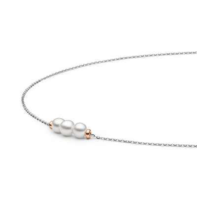 Stříbrný náhrdelník Celina, sladkovodní perly, stříbro 925/1000