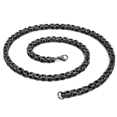 Pánský náhrdelník Jerome - 5 mm, byzantský řetízek, chirurgická ocel