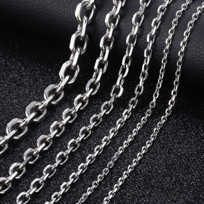 Ocelový náhrdelník John - 9 mm, Rolo chain, chirurgická ocel
