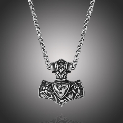 Pánský náhrdelník Thórovo kladivo - MJOLNIR - chirurgická ocel