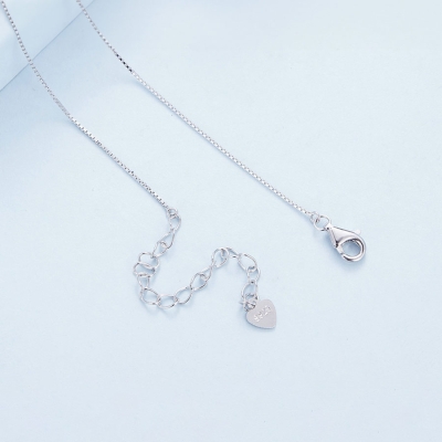 Stříbrný náhrdelník Čtyřlístek pro štěstí, stříbro 925/1000, zirkon