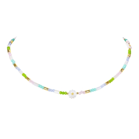 Barevný korálkový náhrdelník Colorful Summer