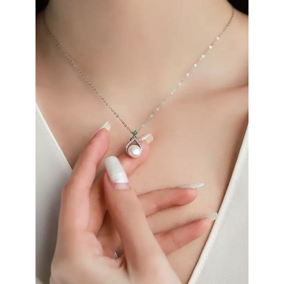 Souprava šperků se sladkovodní perlou Caroline, stříbro 925/1000