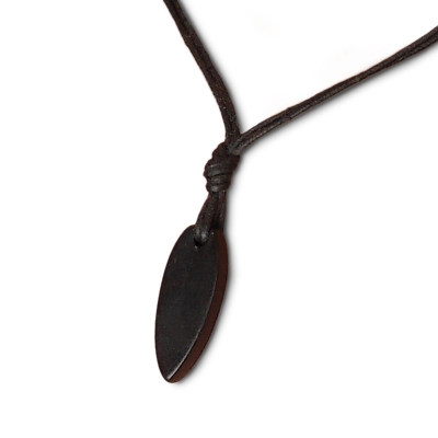Pánský kožený náhrdelník Tangaroa - Maori amulet 66 cm