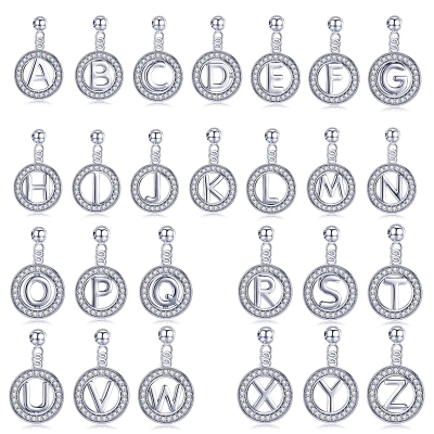 Stříbrný náhrdelník písmeno P - stříbro 925/1000