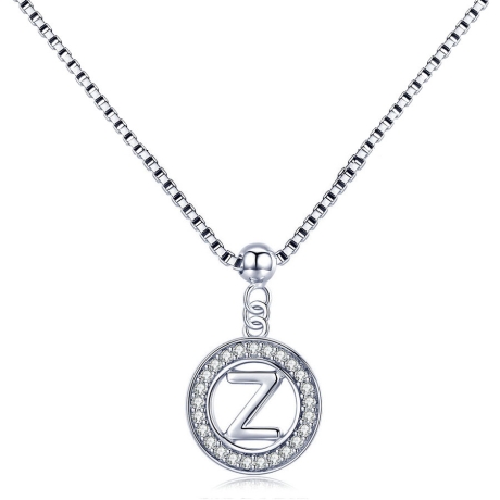 Stříbrný náhrdelník písmeno Z - stříbro 925/1000
