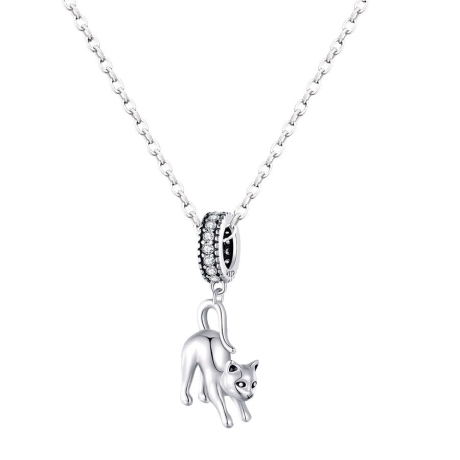 Stříbrný náhrdelník Kočka - stříbro 925/1000