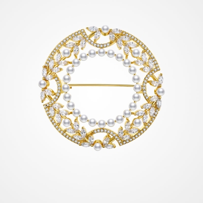 Luxusní perlová brož Arabela