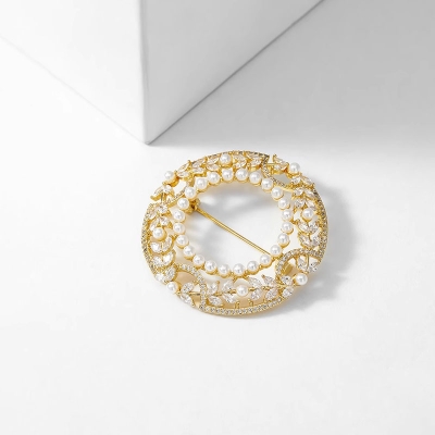Luxusní perlová brož Arabela