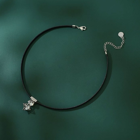 Stříbrný choker náhrdelník se zirkonem Élise - stříbro 925/1000 | JAY
