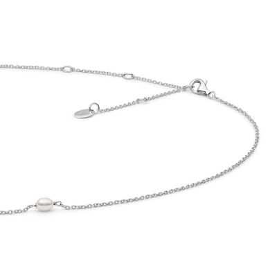 Stříbrný náhrdelník Anna - říční perla | Gaura Pearls