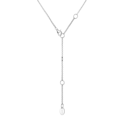 Stříbrný náhrdelník Melita - zirkon, sladkovodní perla | Gaura Pearls