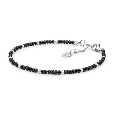 Korálkový náramek Amélie, spinel, řiční perla, stříbro  | Gaura Pearls