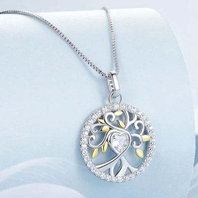 Luxusní stříbrný náhrdelník Strom života - stříbro 925/1000