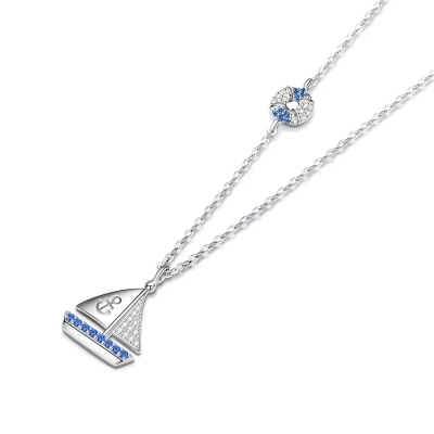 Stříbrný náhrdelník Plachetnice - stříbro 925/1000