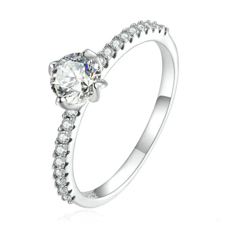 Stříbrný prsten se zirkonem Ivonne, stříbro 925/1000