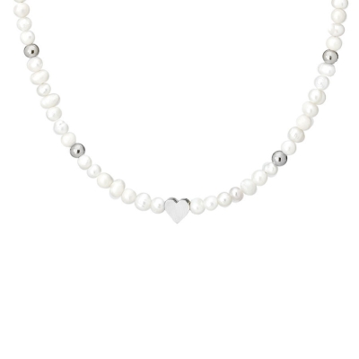 Perlový náhrdelník Alice - srdce, sladkovodní perla | Manoki