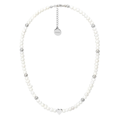 Perlový náhrdelník Alice - srdce, sladkovodní perla | Manoki